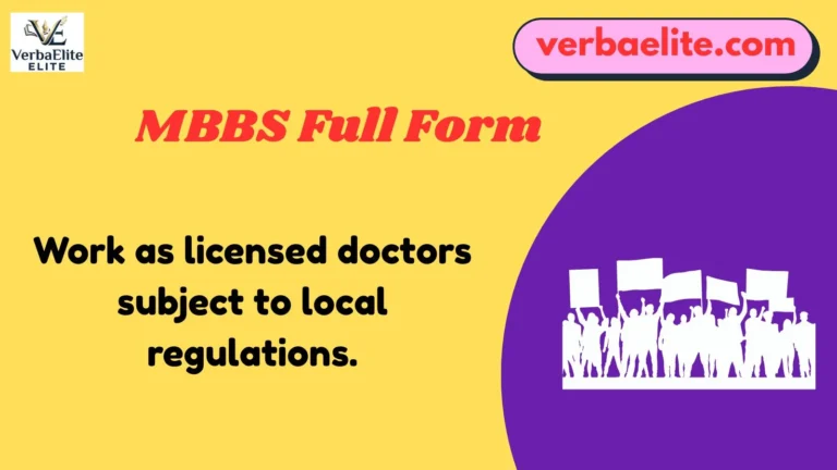 MBBS Full Form