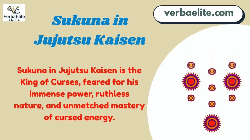 Sukuna in Jujutsu Kaisen