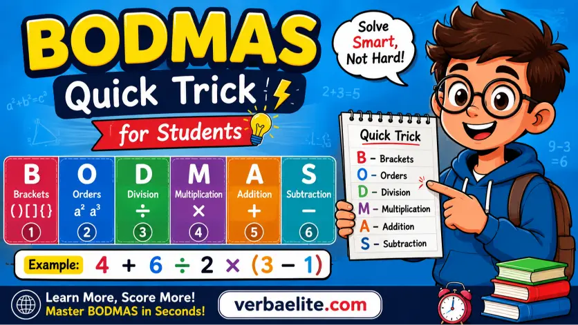 BODMAS Quick Trick for Students