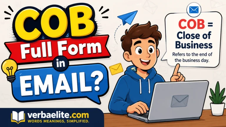 COB Full Form in Email