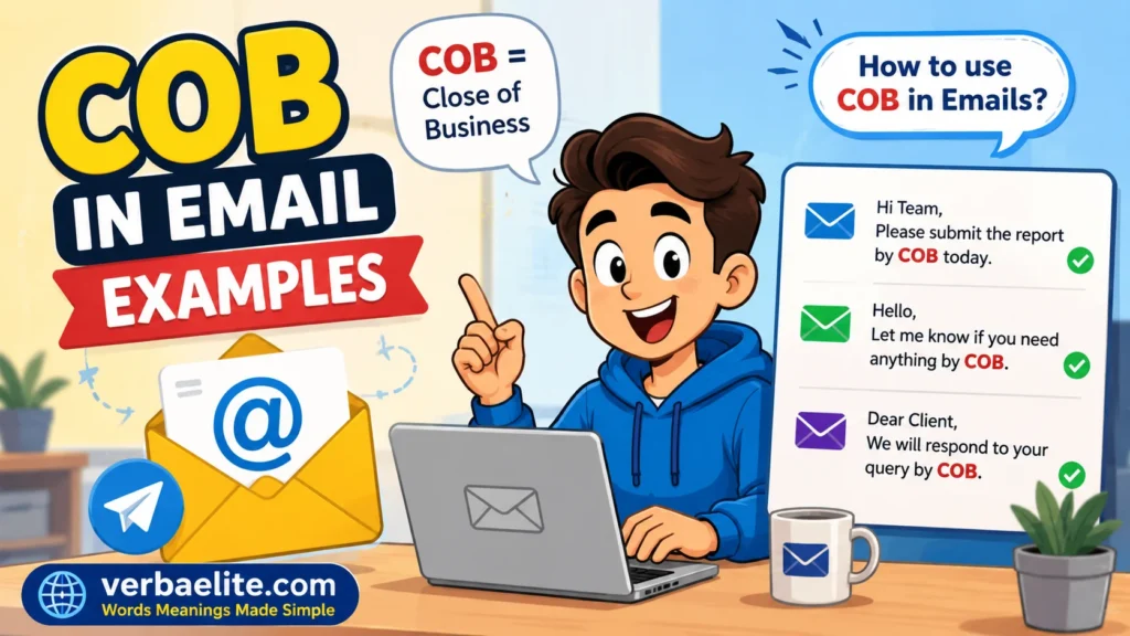 COB in Email Examples