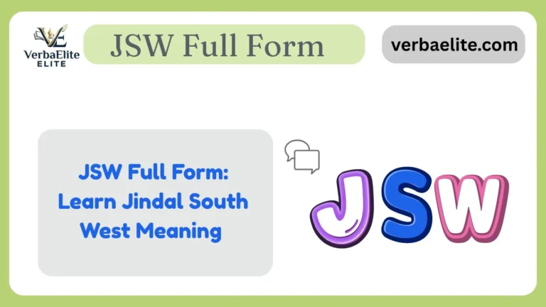 JSW Full Form