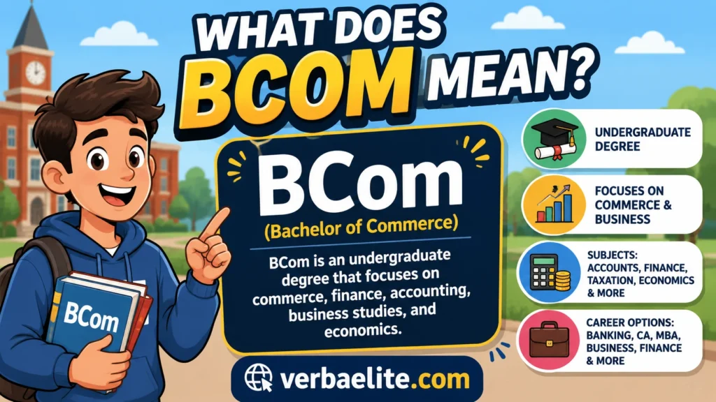 What Does BCom Mean